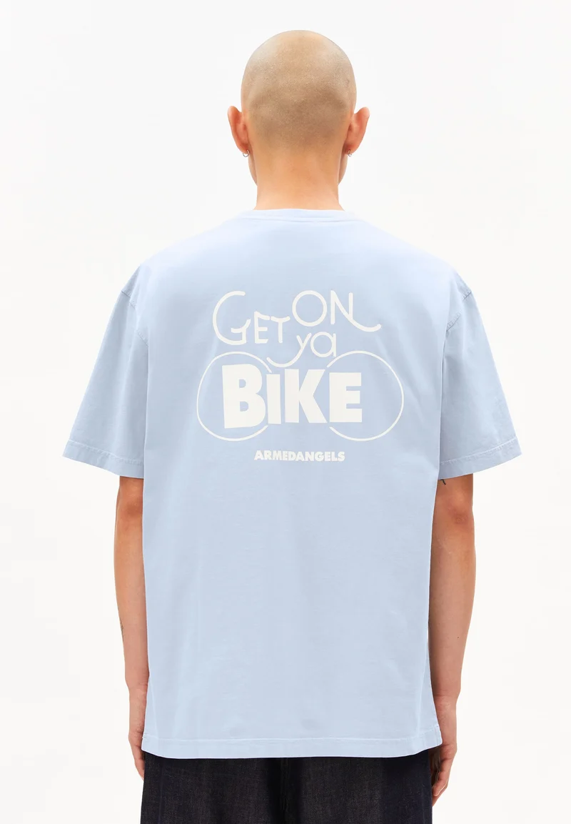 MAARKOS GMT DYE BIKE T-SHIRT | wedgewood washed