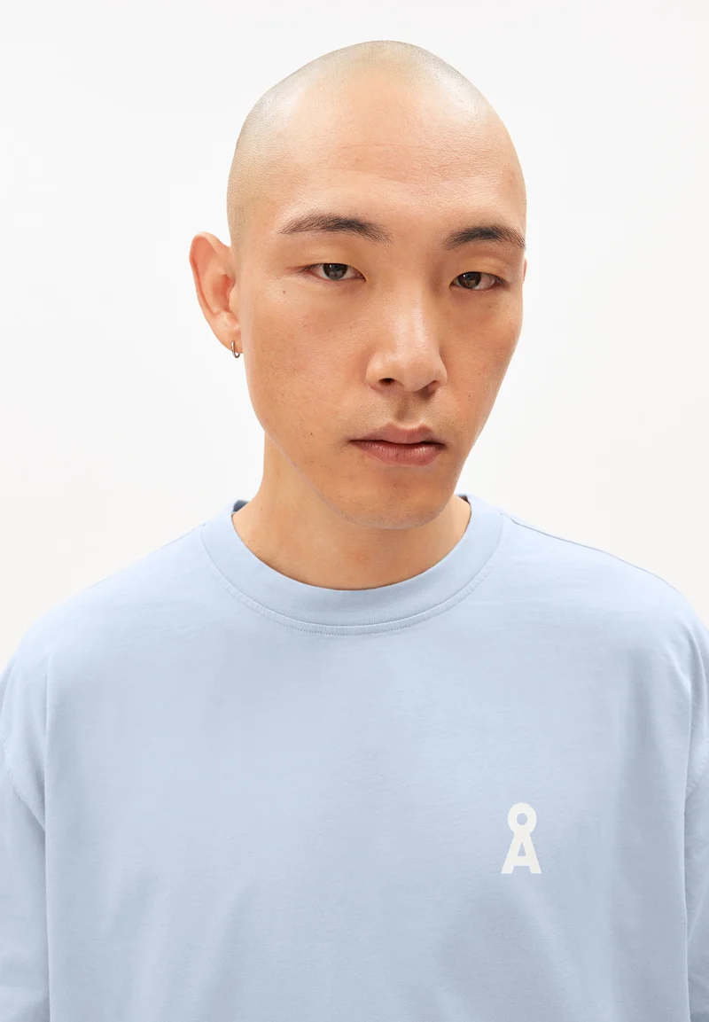 MAARKOS GMT DYE BIKE T-SHIRT | wedgewood washed