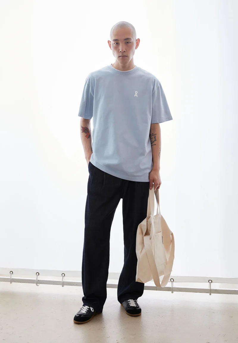 MAARKOS GMT DYE BIKE T-SHIRT | wedgewood washed