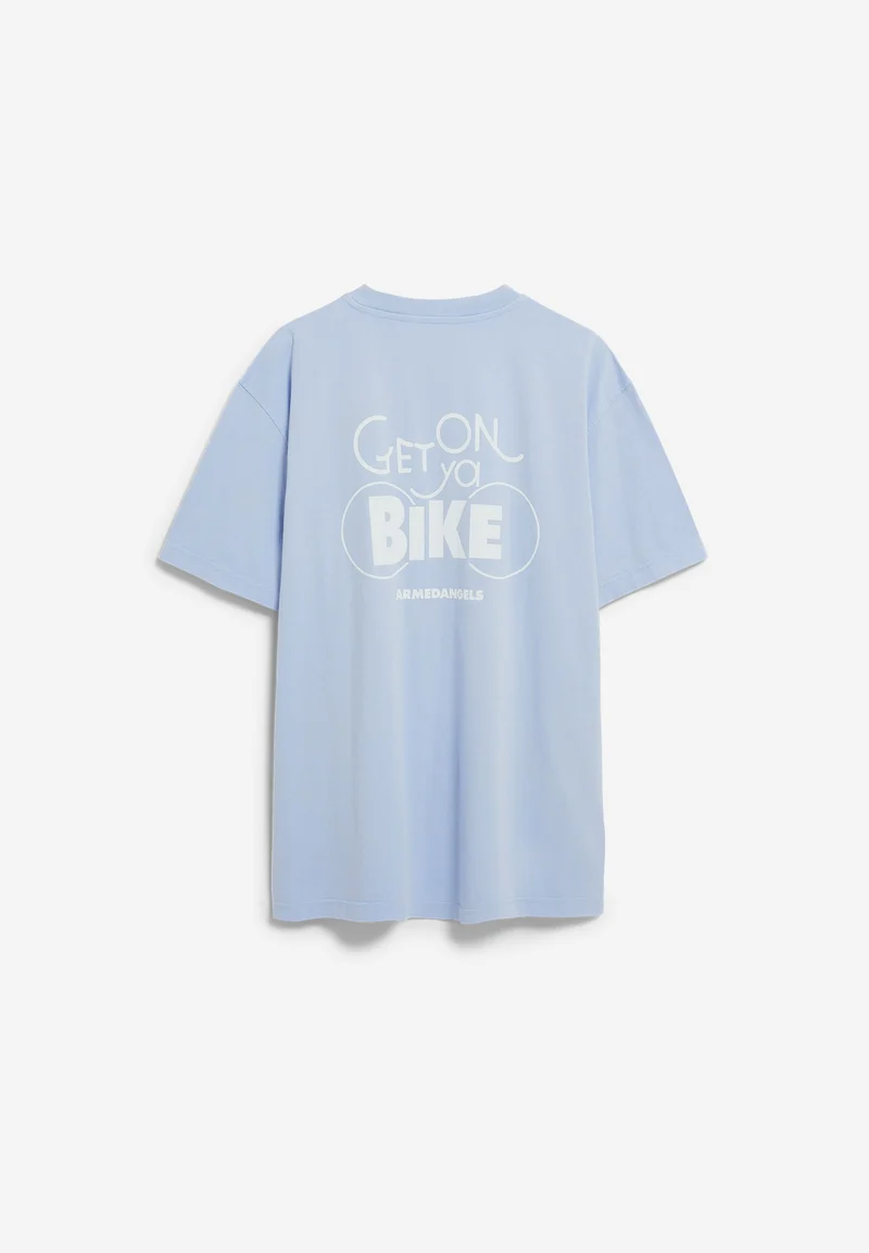 MAARKOS GMT DYE BIKE T-SHIRT | wedgewood washed