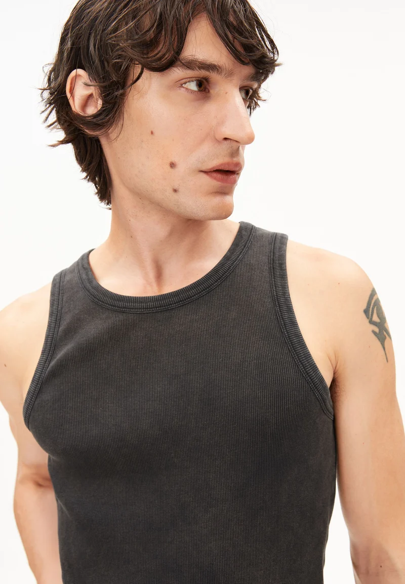 GMT DYE TANKTOP | black washed