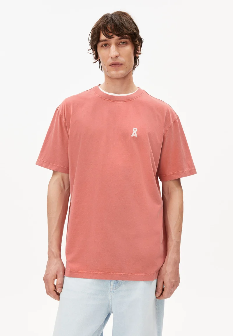 MAARKOS GMT DYE BIKE T-SHIRT | tabasco red washed
