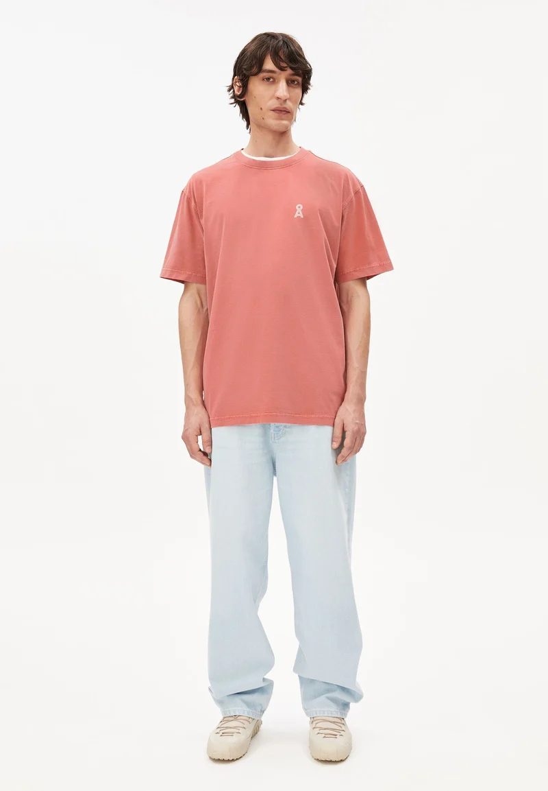 MAARKOS GMT DYE BIKE T-SHIRT | tabasco red washed