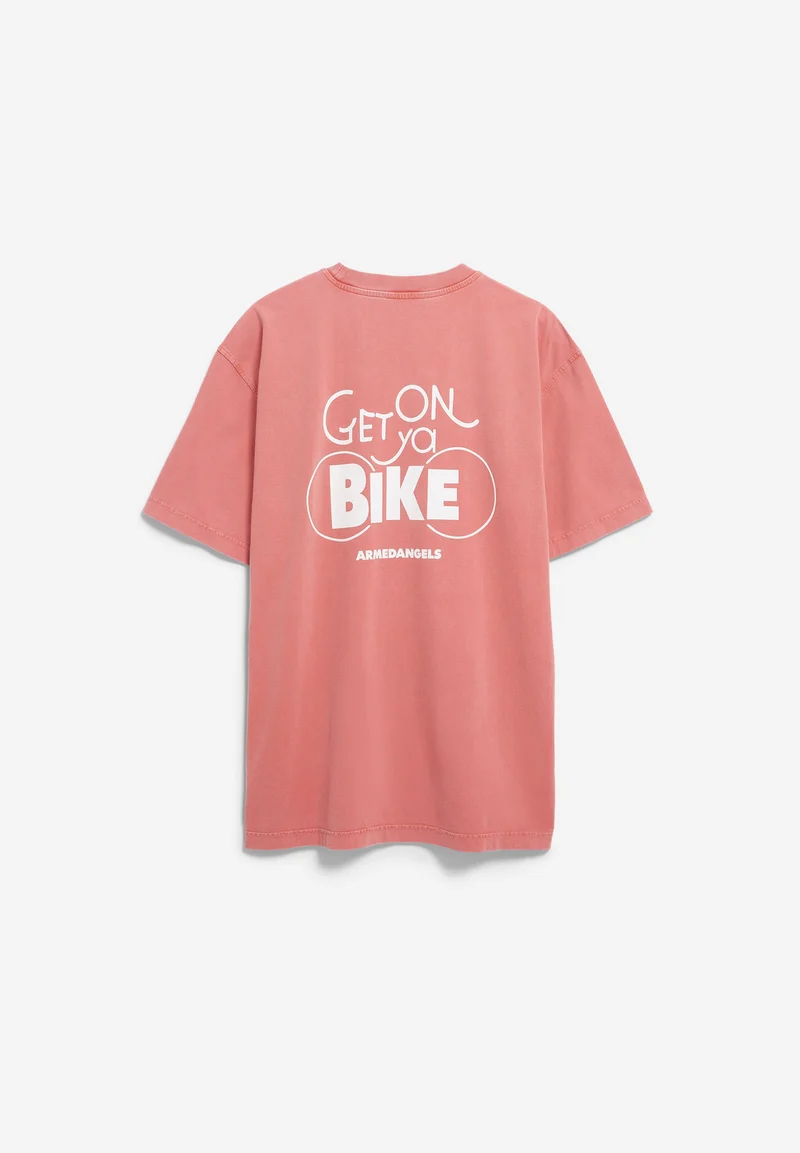 MAARKOS GMT DYE BIKE T-SHIRT | tabasco red washed