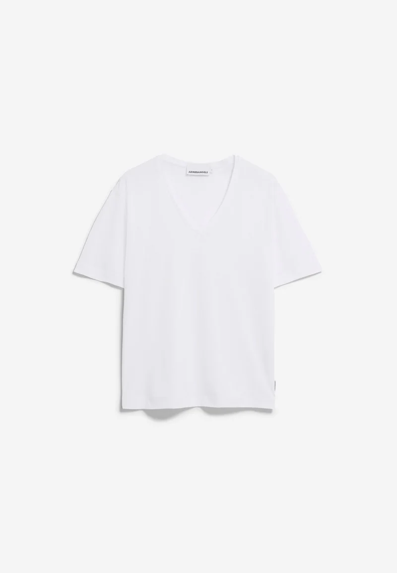 V-NECK T-SHIRT | white