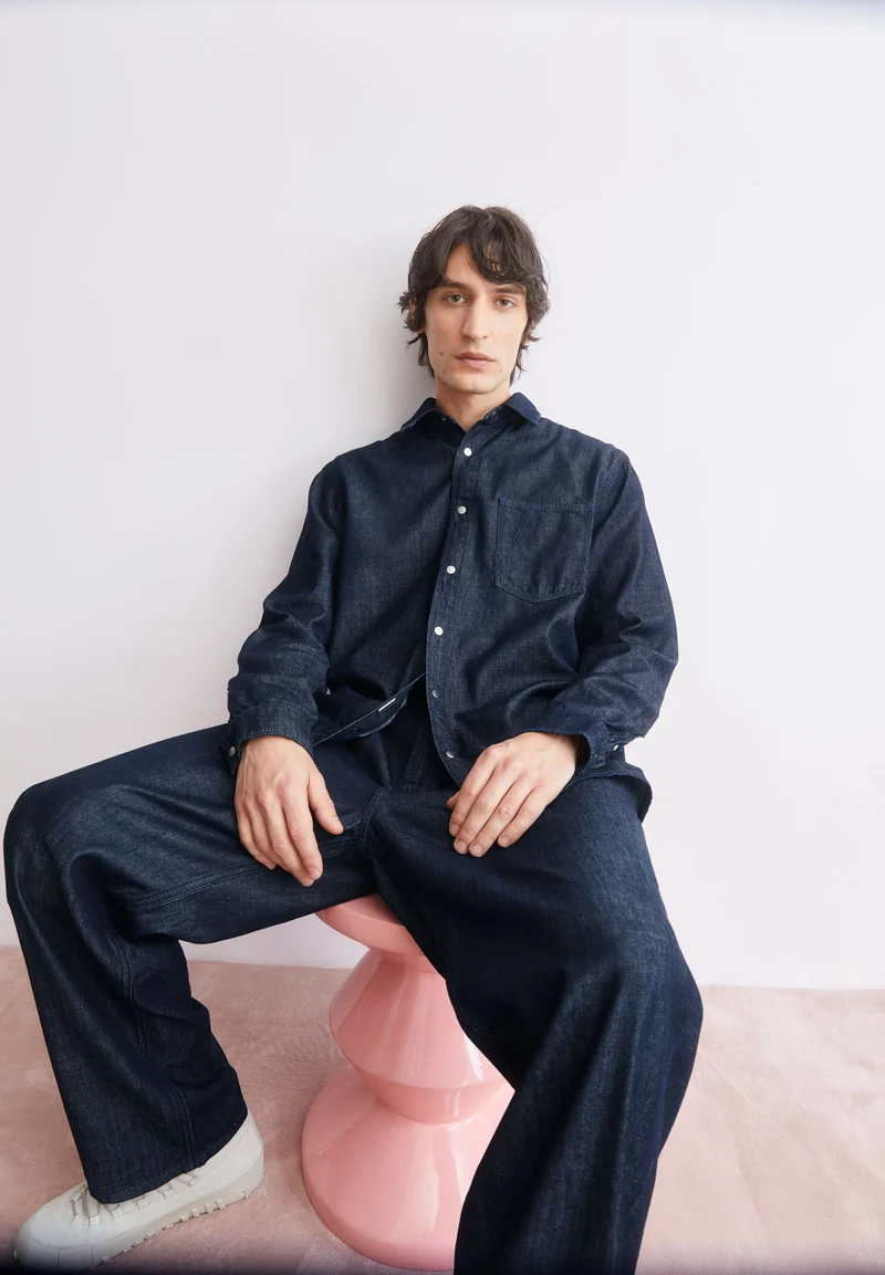DUNKEL GEWASCHENES JEANSHEMD | rinse