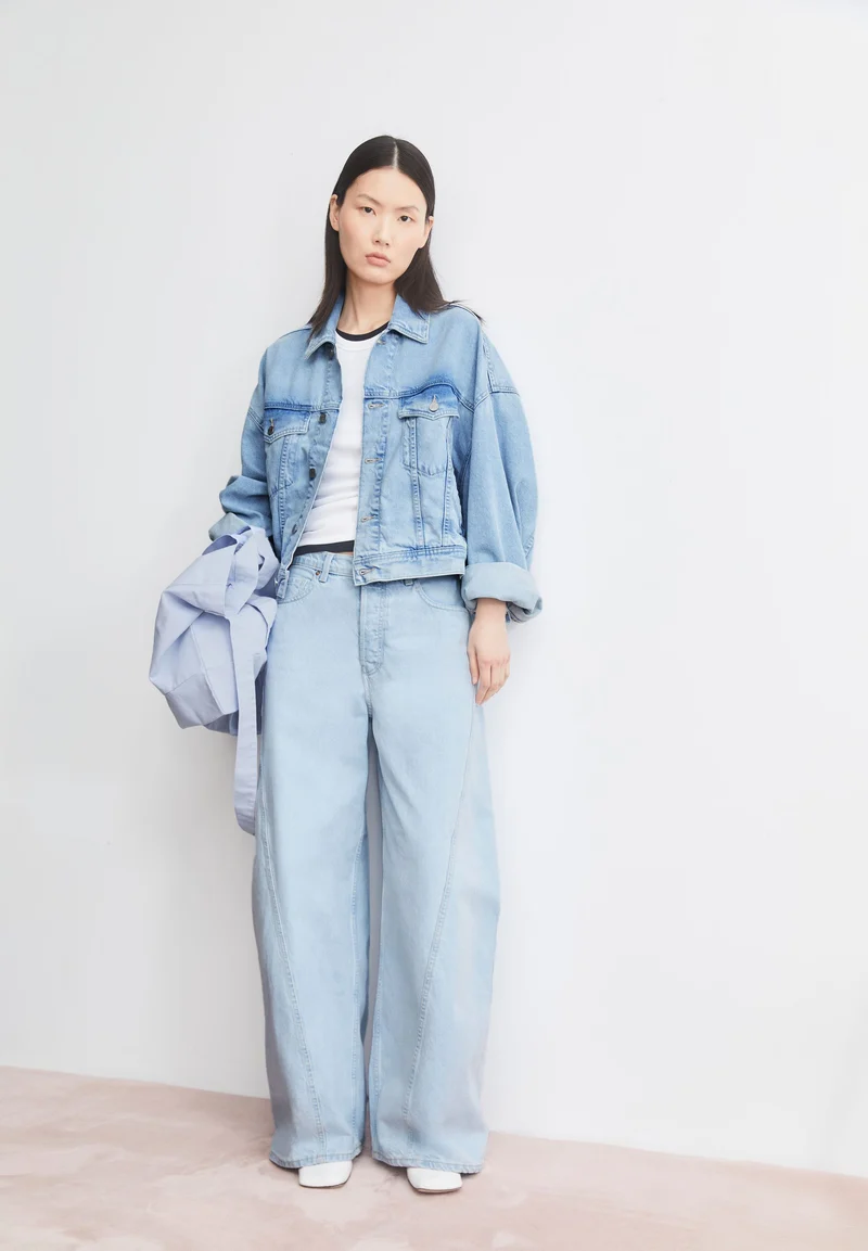 AALTHEA MID WAIST BARREL JEANS | barrea