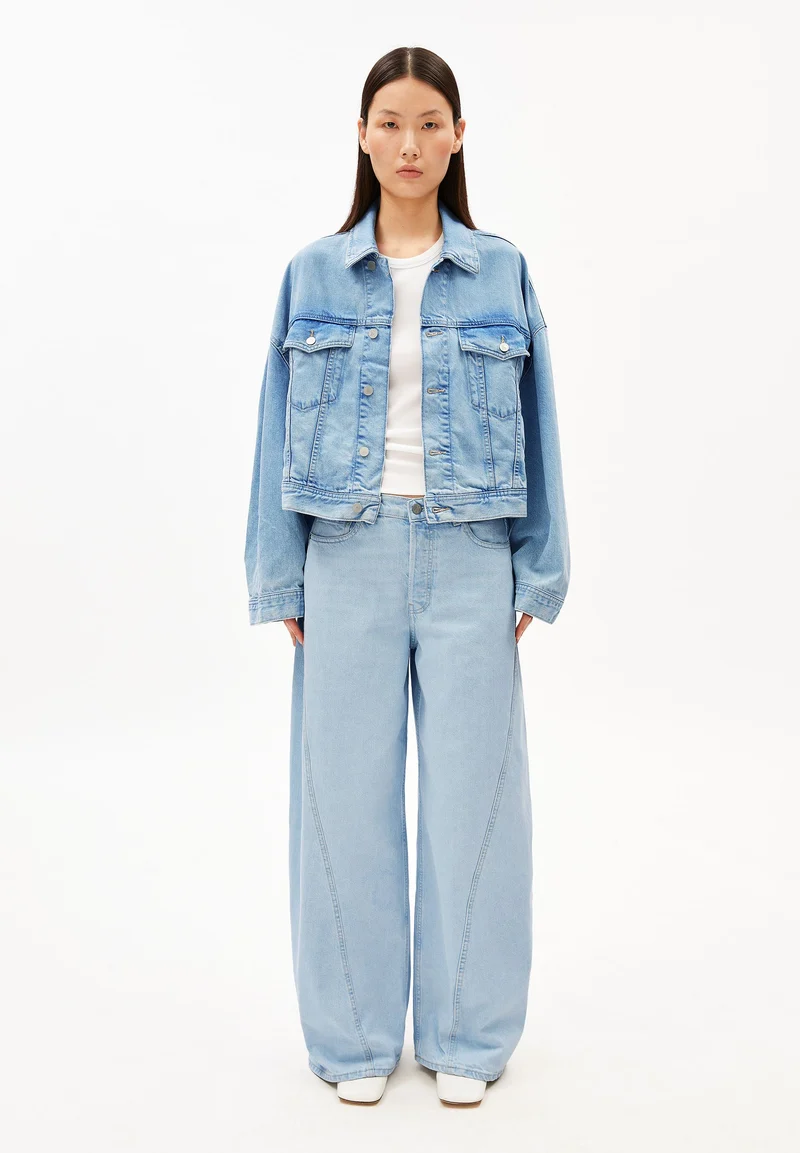 AALTHEA MID WAIST BARREL JEANS | barrea