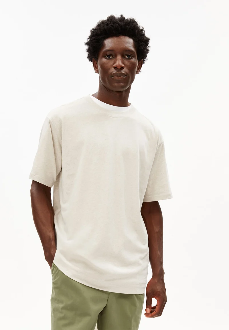 MAARKOS LINEN BLEND T-SHIRT