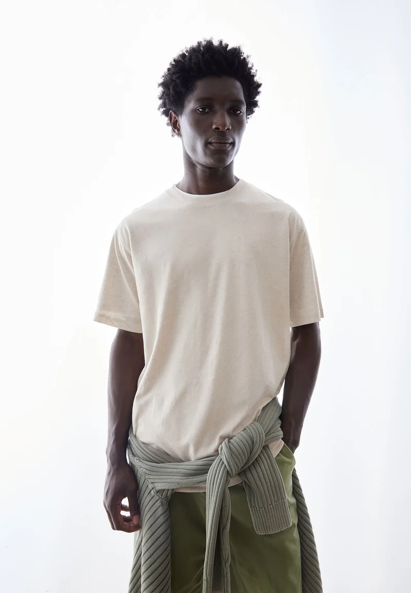 MAARKOS LEINEN-MIX T-SHIRT | pure