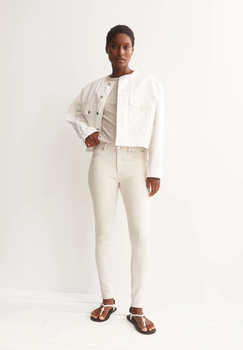 TILLAA MID WAIST SKINNY JEANS | undyed