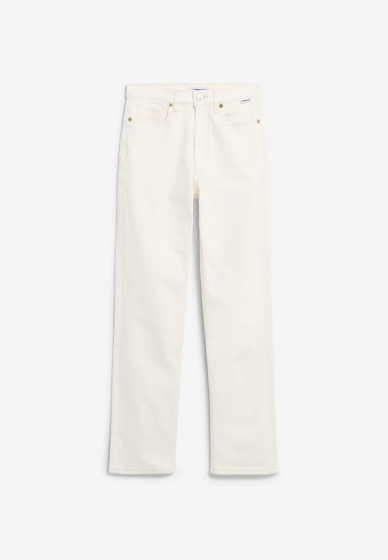 LEJAANI HIGH WAIST SLIM JEANS | undyed