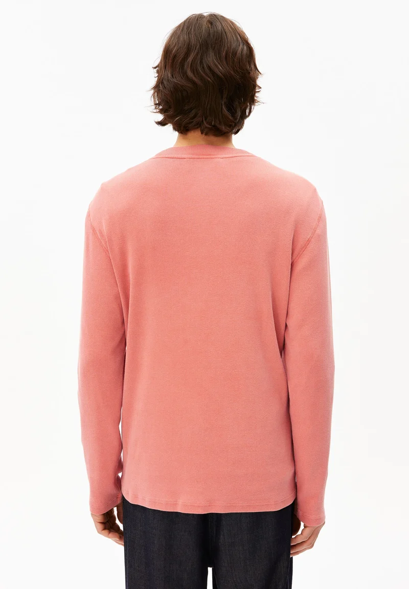 HENLY GMT DYE LANGARMSHIRT | tabasco red washed