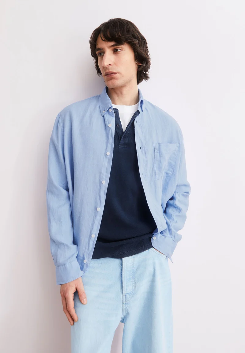 LEINEN-LANGARMHEMD | wedgwood