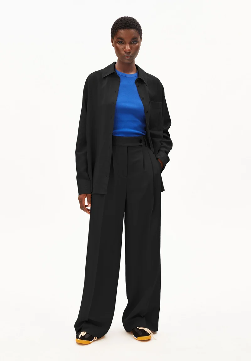 KAAYUA LEINENHOSE | black