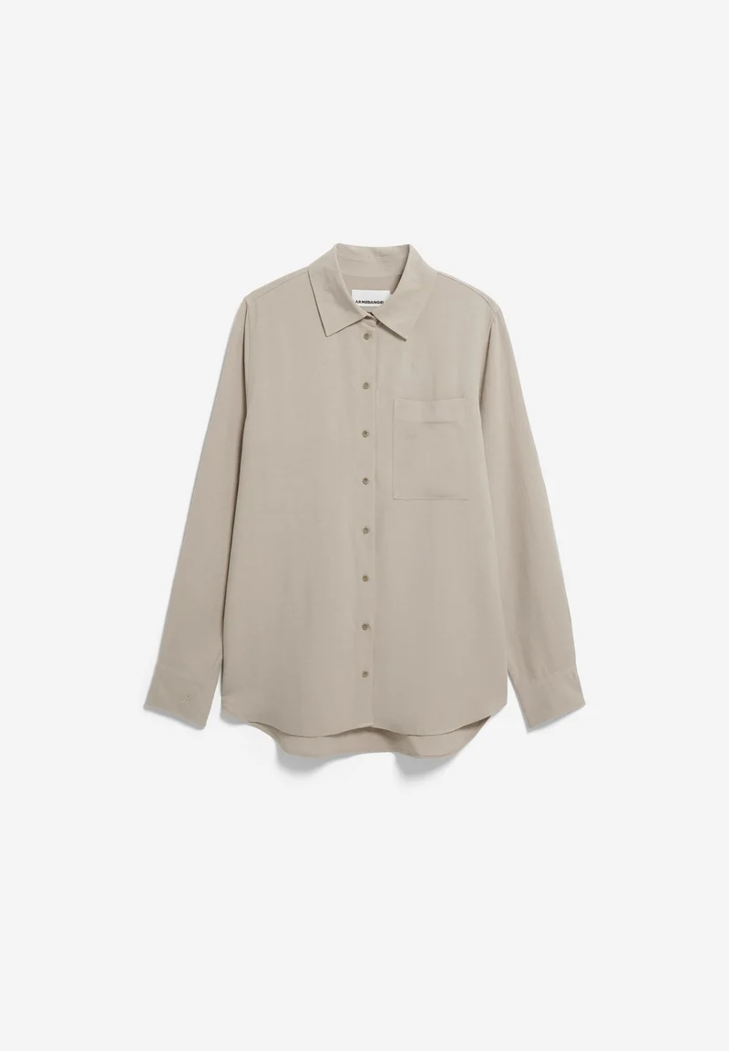 LEINEN-MIX BLUSE | sandstone