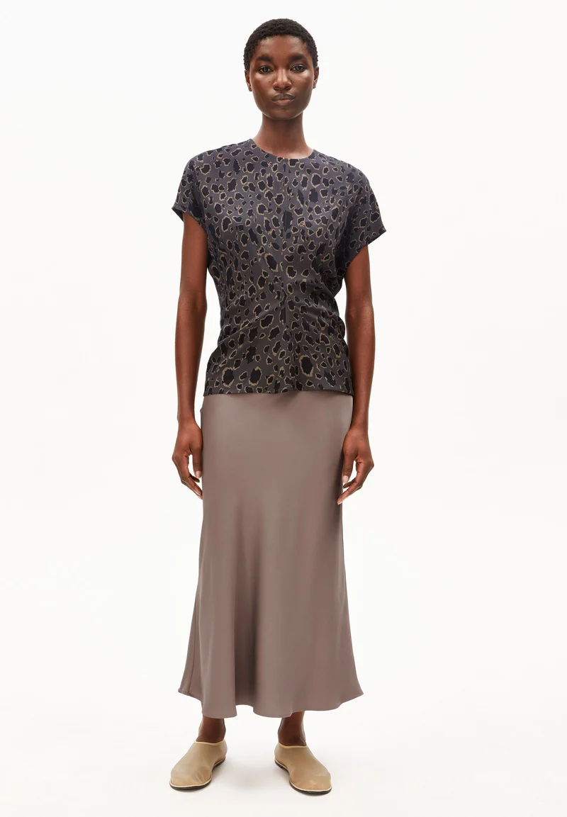 LEO-FLEDERMAUSÄRMEL-BLUSE | dark steel-black