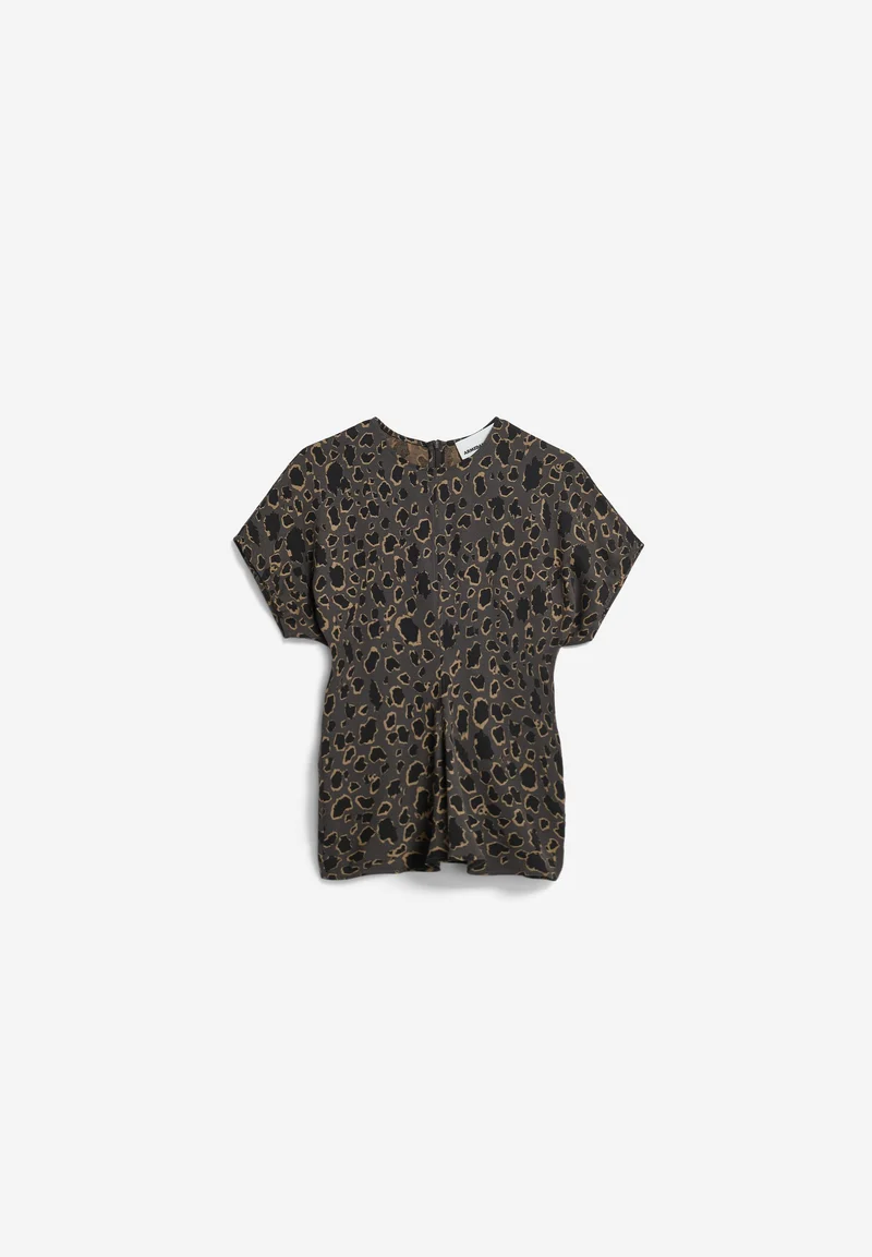 LEO-FLEDERMAUSÄRMEL-BLUSE | dark steel-black