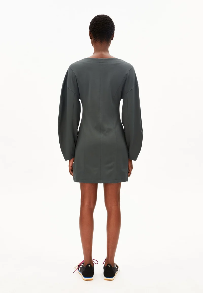 BARREL MINI-JERSEYKLEID | space steel
