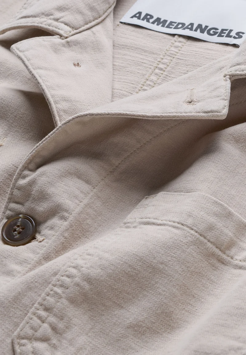 BAUMWOLL-LEINEN-JACKE | sandstone