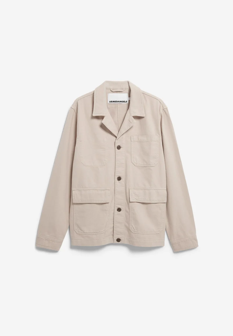 BAUMWOLL-LEINEN-JACKE | sandstone