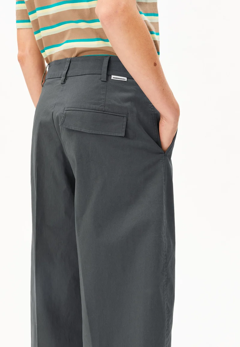 BARREL LEG TWILLHOSE | space steel