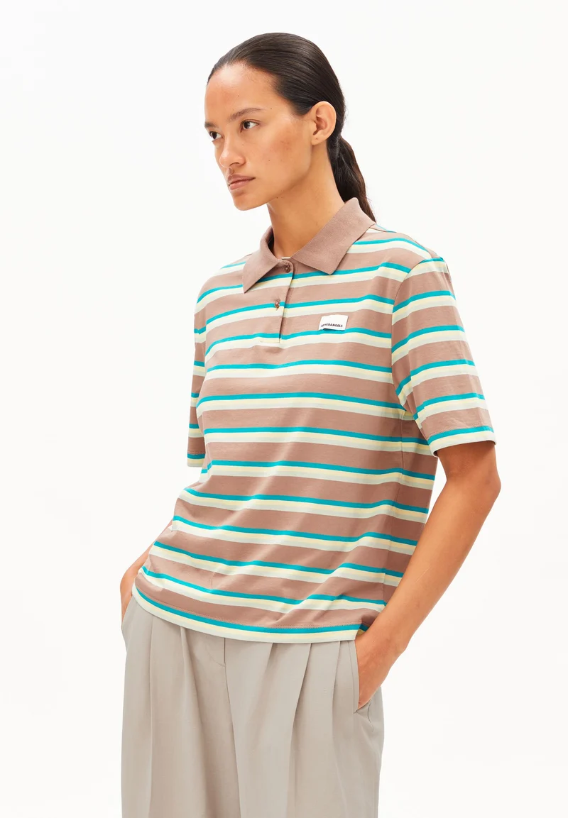 STRIPE POLO T-SHIRT