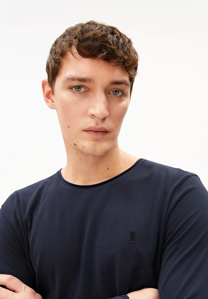 JAAMES BRUSHED LANGARMSHIRT | night sky