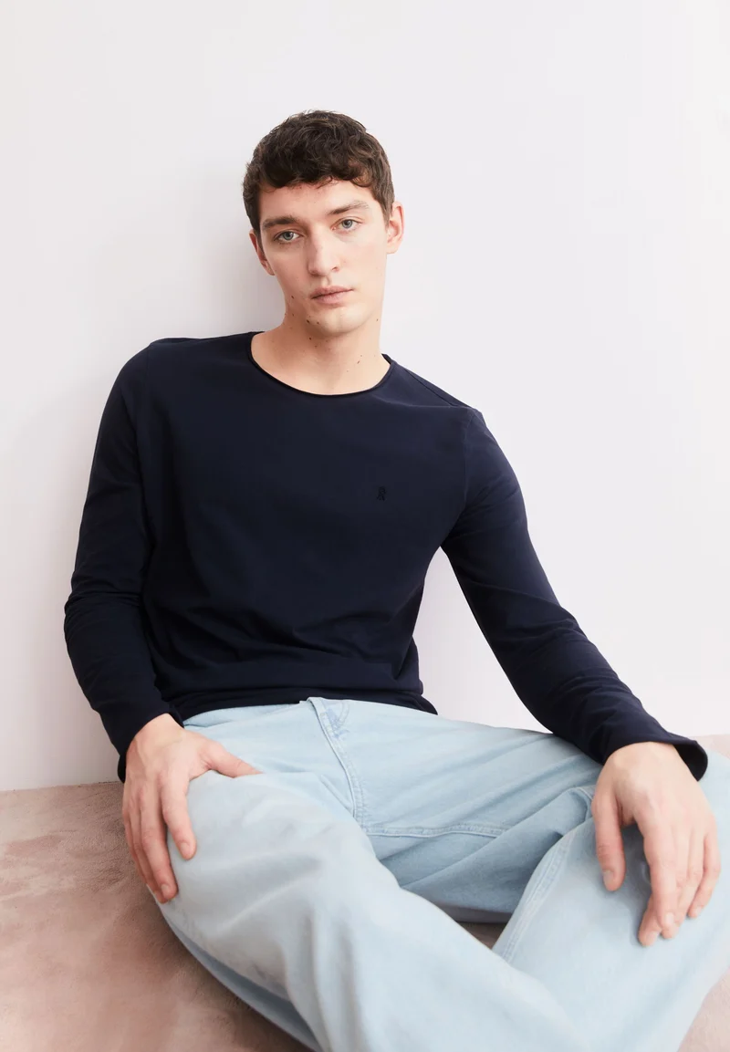 JAAMES BRUSHED LANGARMSHIRT | night sky