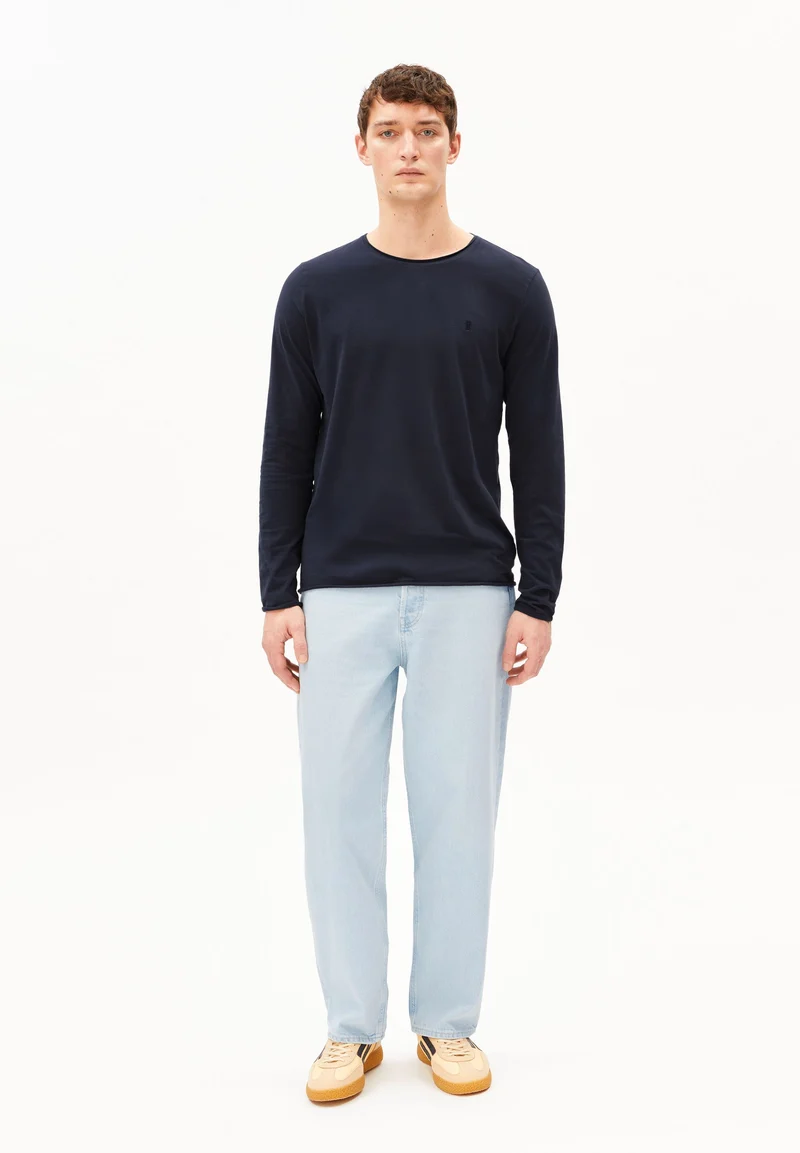 JAAMES BRUSHED LANGARMSHIRT | night sky