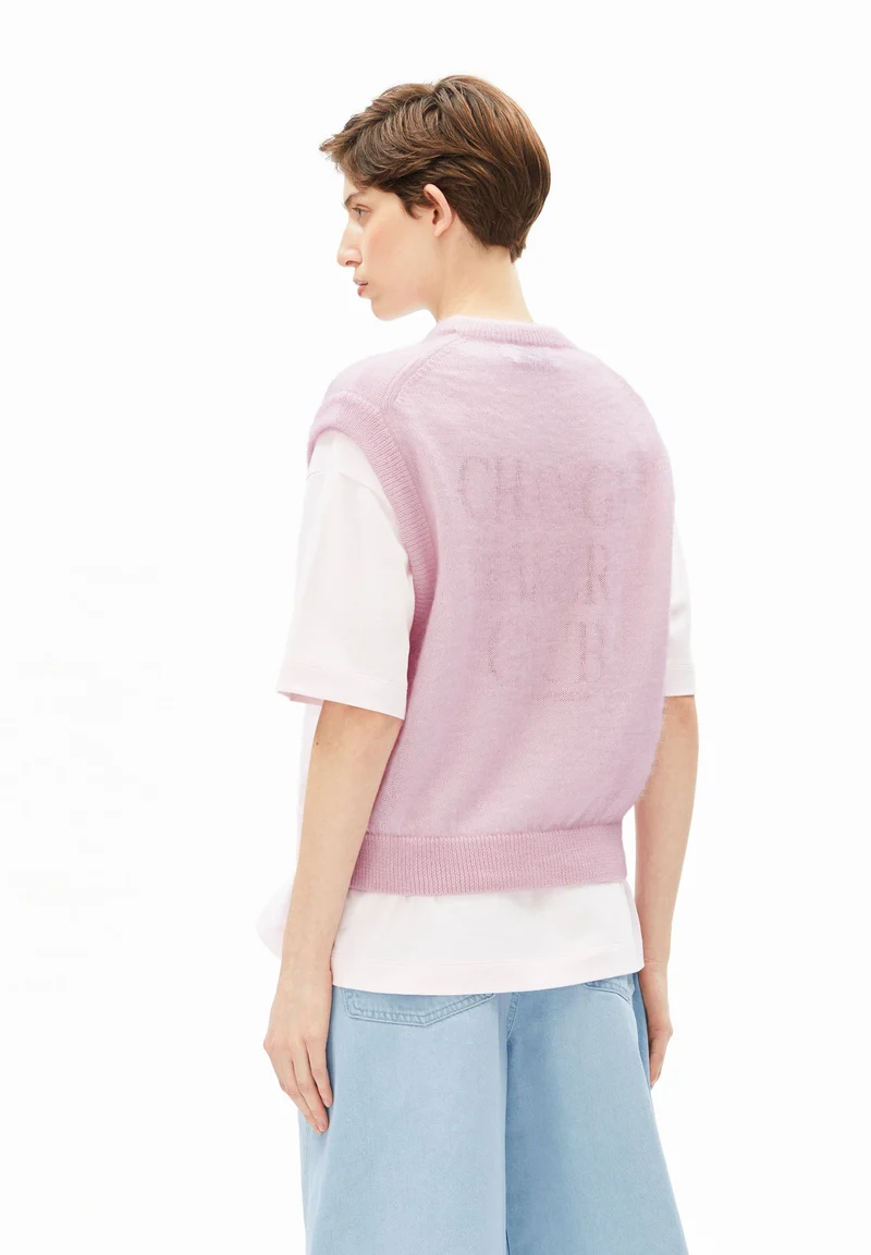 MOHAIR-MIX STRICKPULLUNDER | pink mist