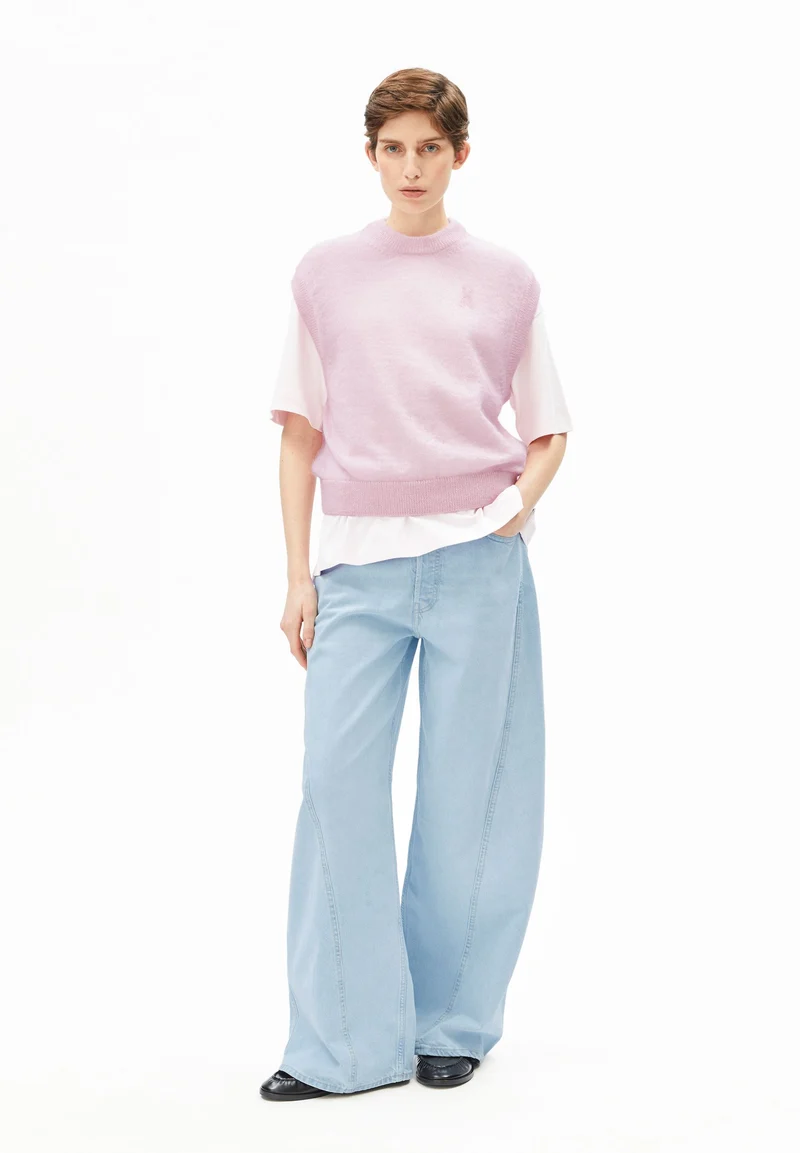 MOHAIR-MIX STRICKPULLUNDER | pink mist
