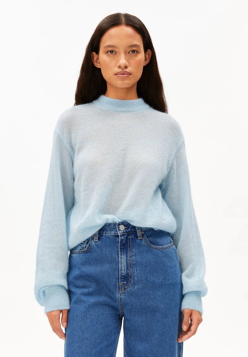 MOHAIR BLEND KNIT SWEATER