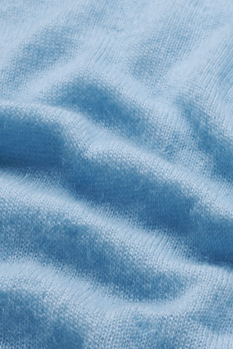 MOHAIR-MIX STRICKPULLOVER | blue glow