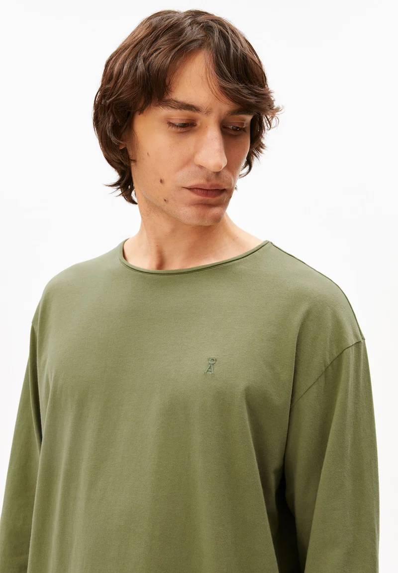 JAAMES BRUSHED LANGARMSHIRT | fatigue green