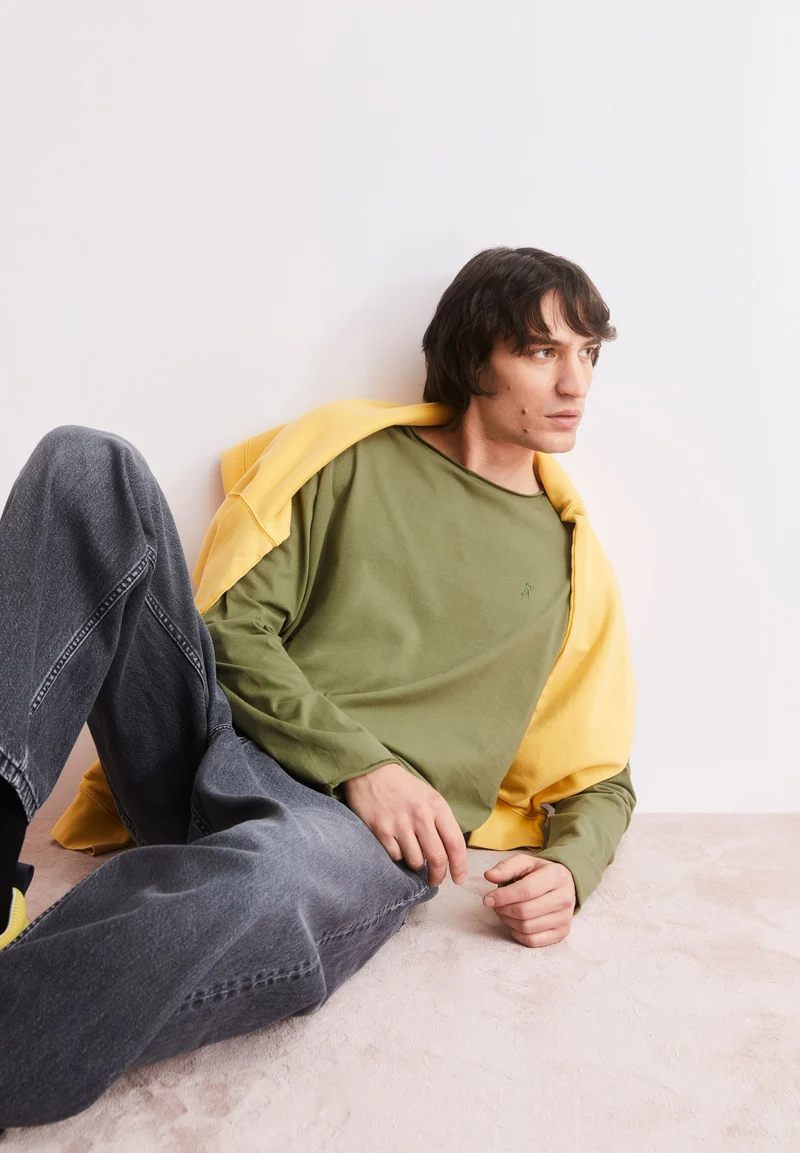 JAAMES BRUSHED LANGARMSHIRT | fatigue green