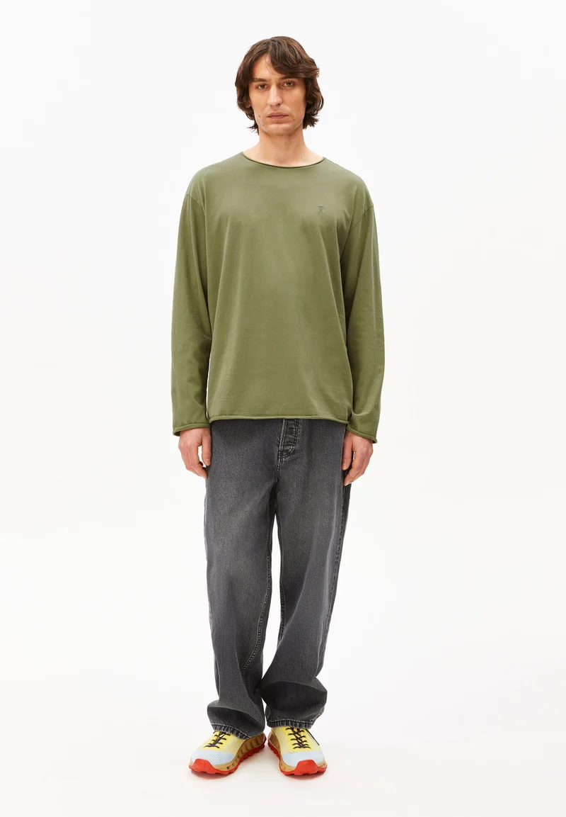 JAAMES BRUSHED LANGARMSHIRT | fatigue green