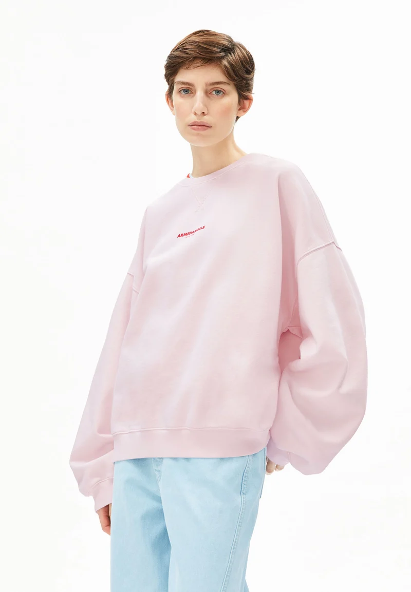 GMT DYE CREWNECK SWEATSHIRT | pink mist