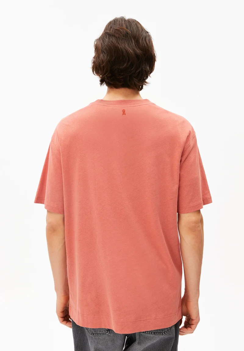 MAARKOS LEINEN-MIX T-SHIRT | tabasco red