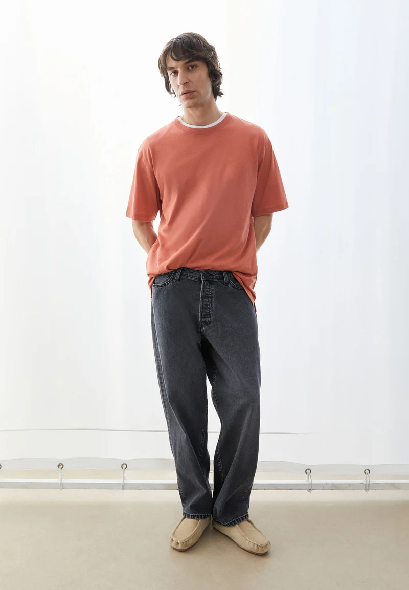 MAARKOS LEINEN-MIX T-SHIRT | tabasco red