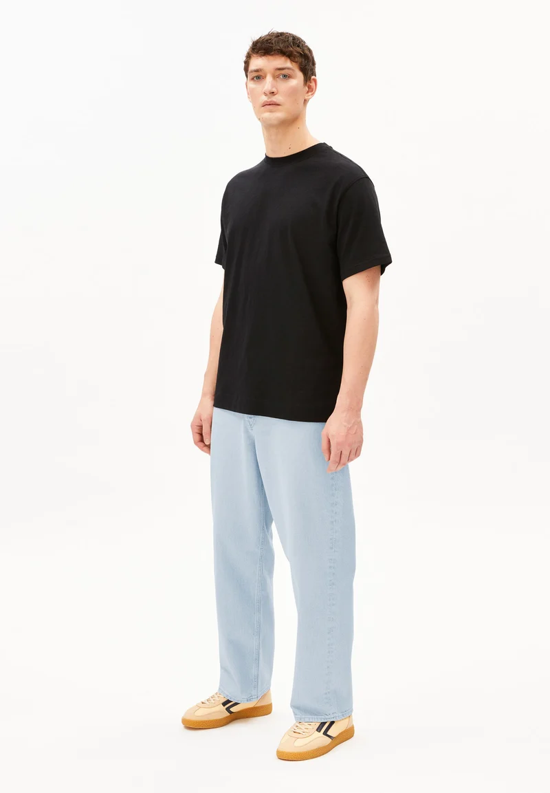 MAARKOS LEINEN-MIX T-SHIRT | black