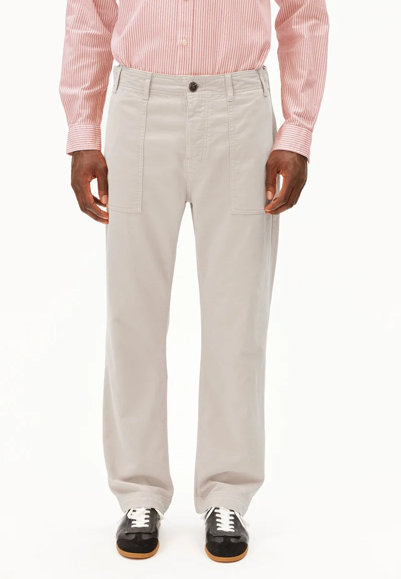 BAUMWOLLL-LEINEN-HOSE | sandstone