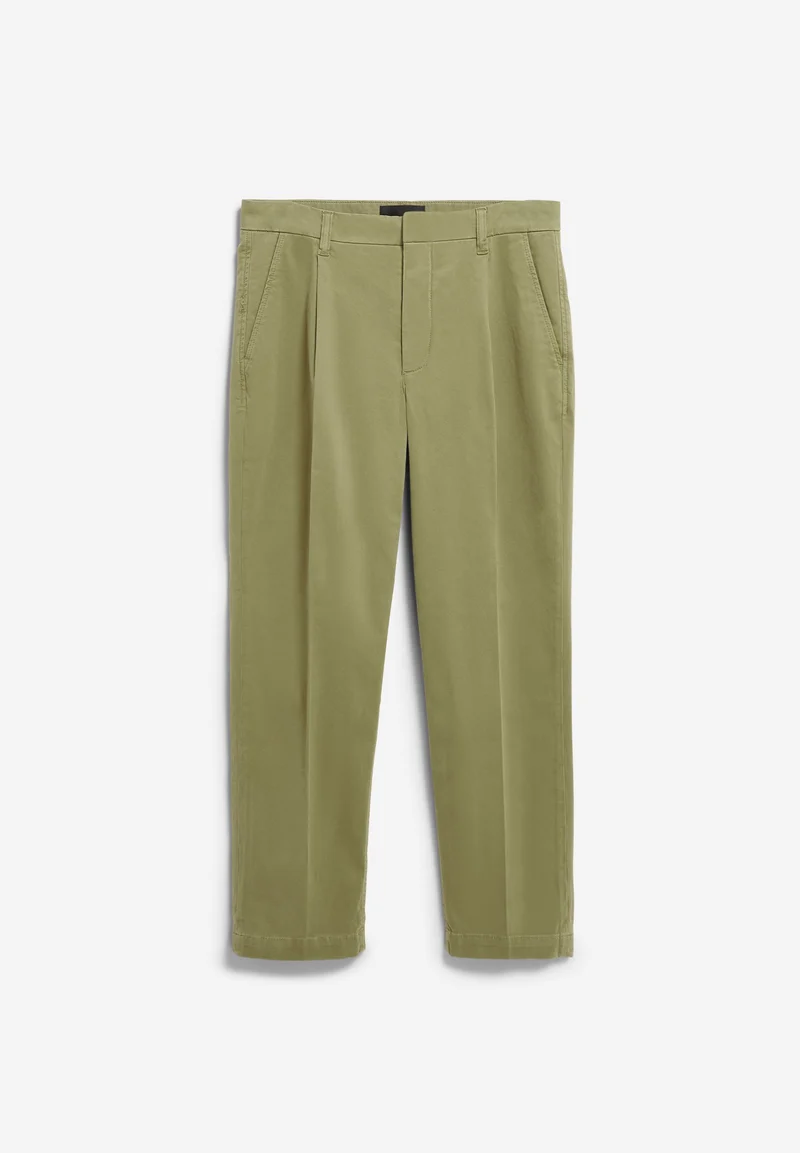 TAAMIR PLISSIERTE CHINOHOSE | fatigue green