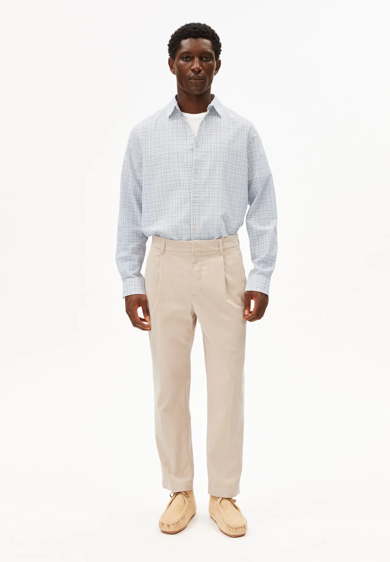 TAAMIR PLISSIERTE CHINOHOSE | sandstone