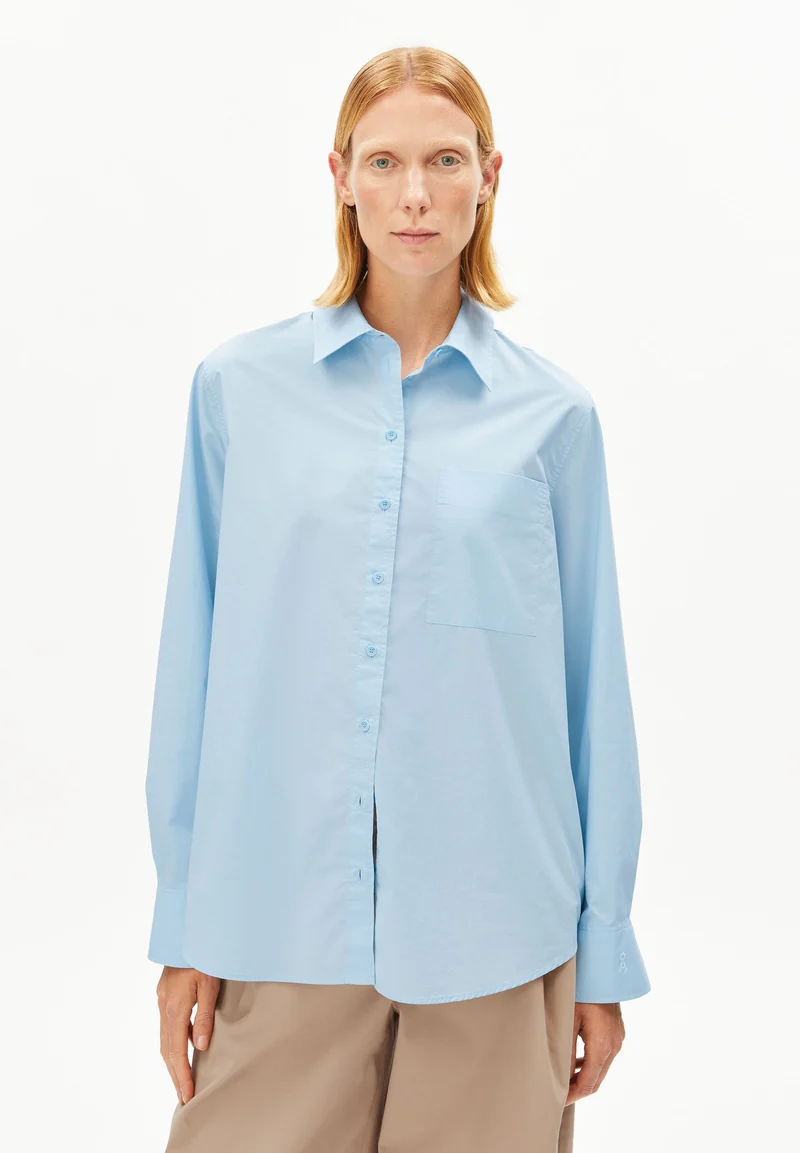 LOOSE POPLIN SHIRT BLOUSE