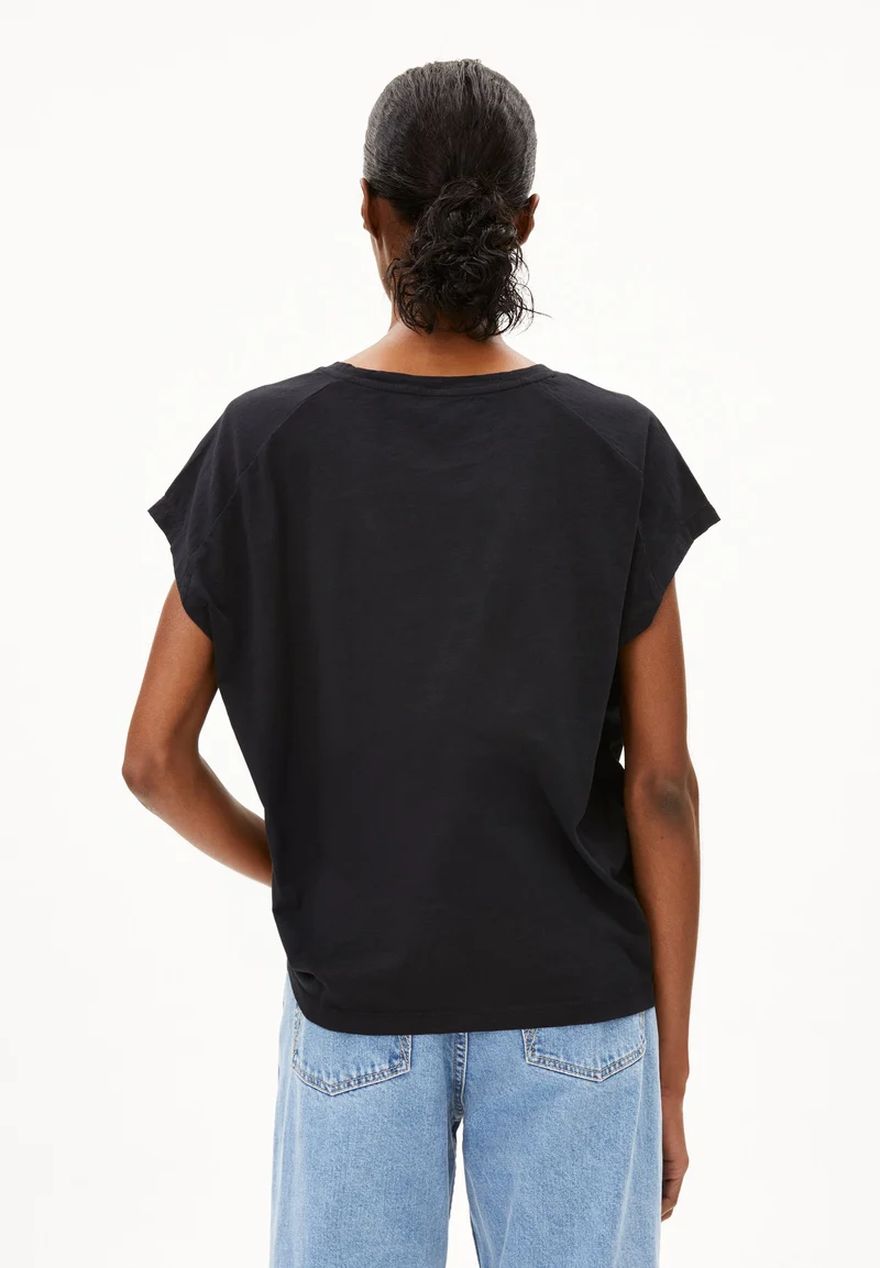 SLUB JERSEY T-SHIRT | black