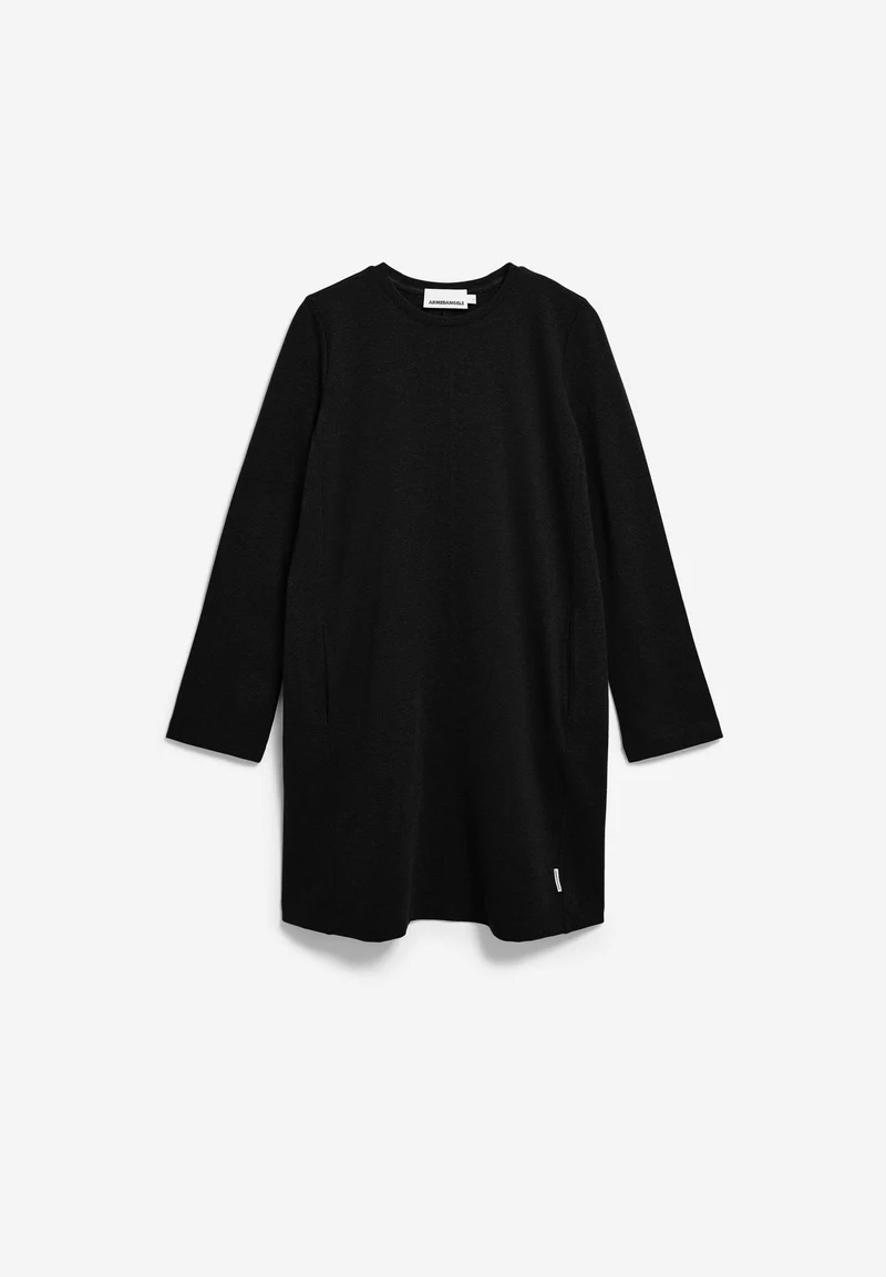 MAARILIANA LANGÄRMLIGES JERSEYKLEID | black