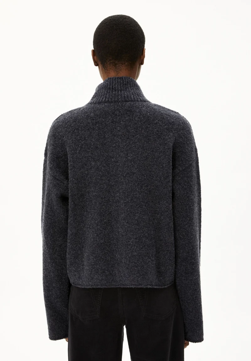 ICONIC Å RAMONAA BOUCLÉ | steel melange-oatmilk