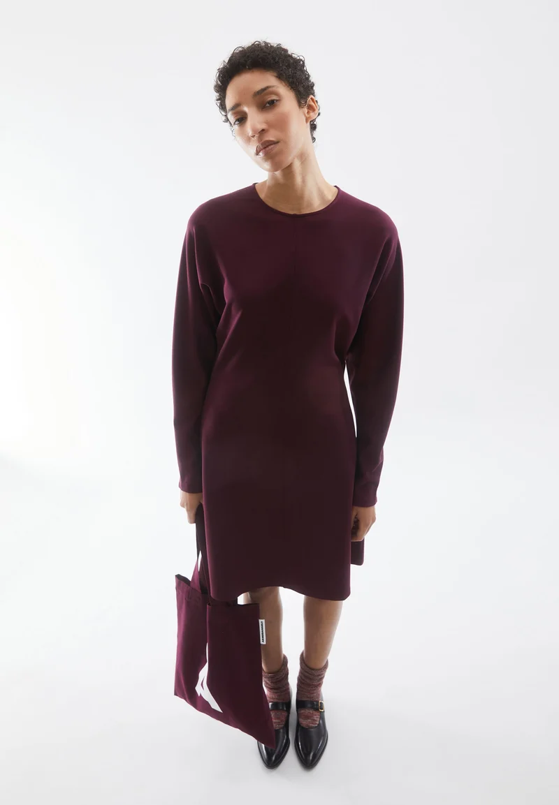 CALINAA KLEID | dark cranberry