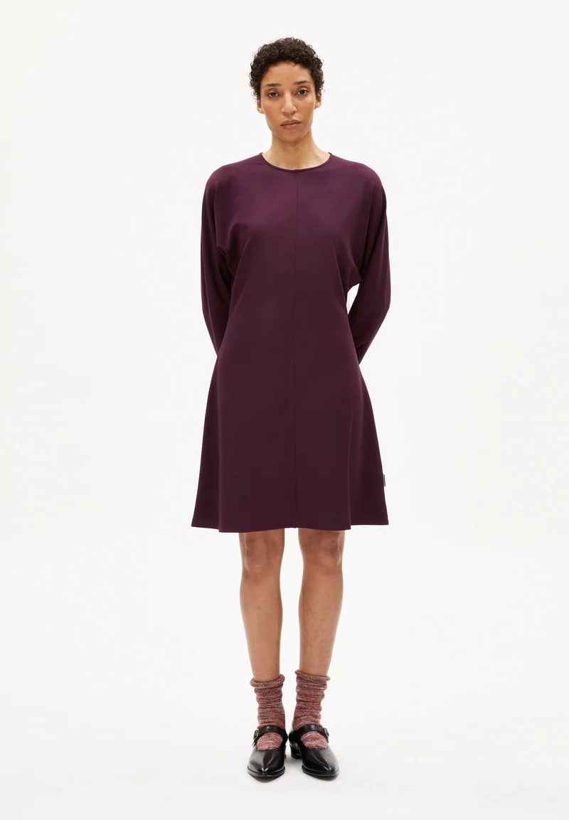CALINAA KLEID | dark cranberry